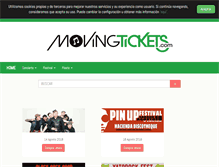 Tablet Screenshot of movingtickets.com